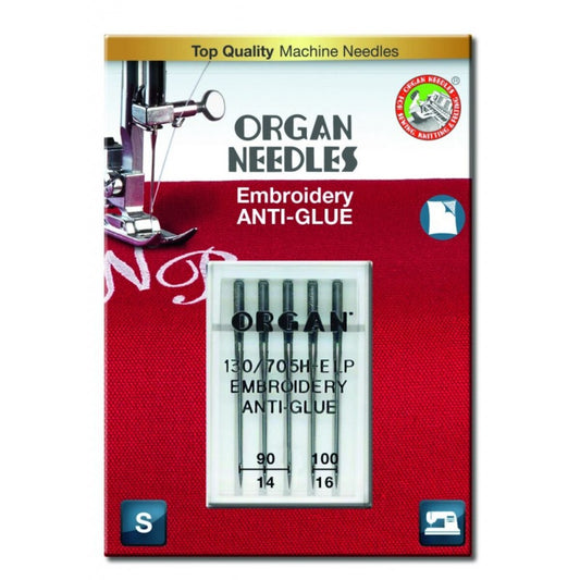 Organ Needles Embriodery Anti-Glue 90-100 (S)
