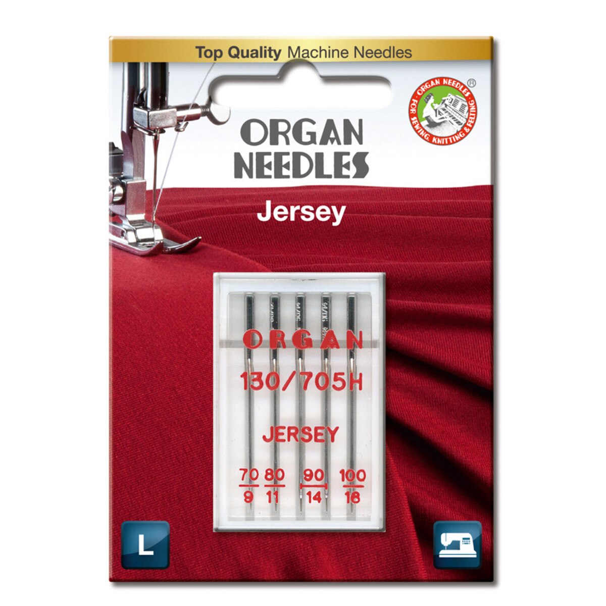 Organ Needles Jersey 70-100 (L)