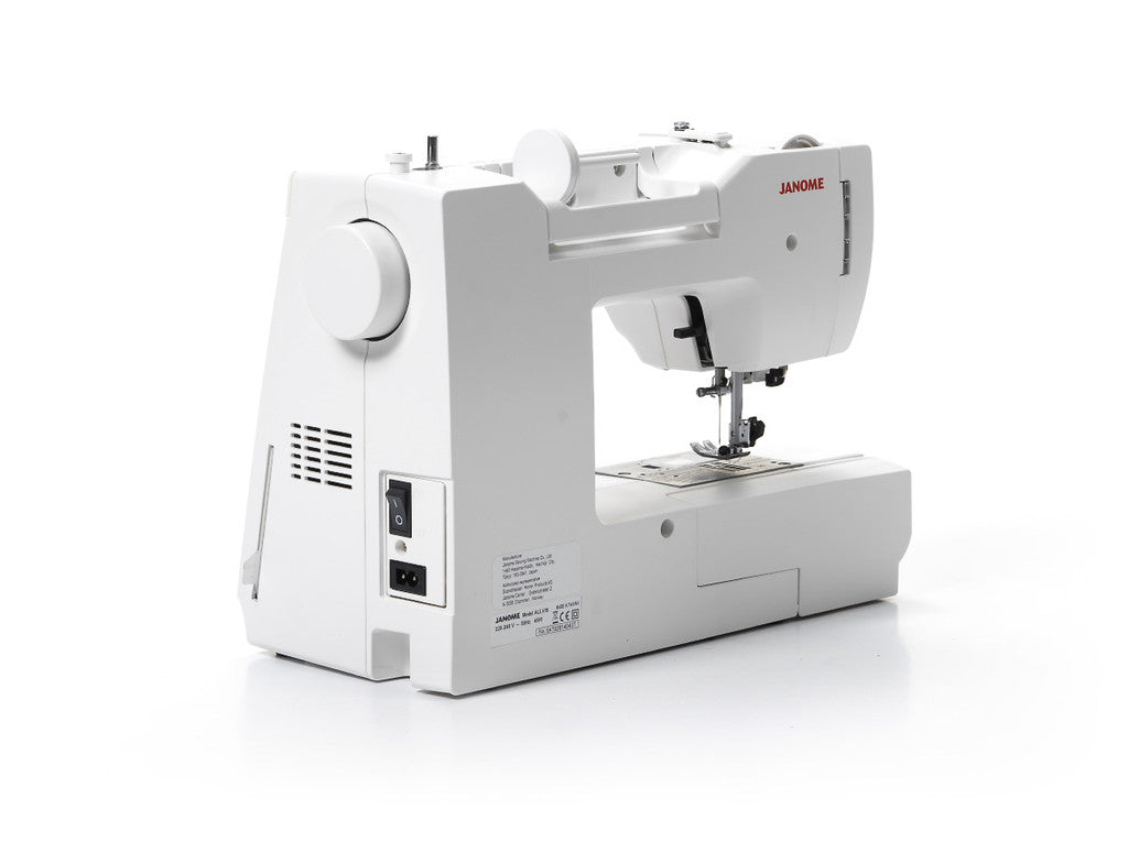 Janome ALLVIS symaskin vit kompakt nybörjarmodell