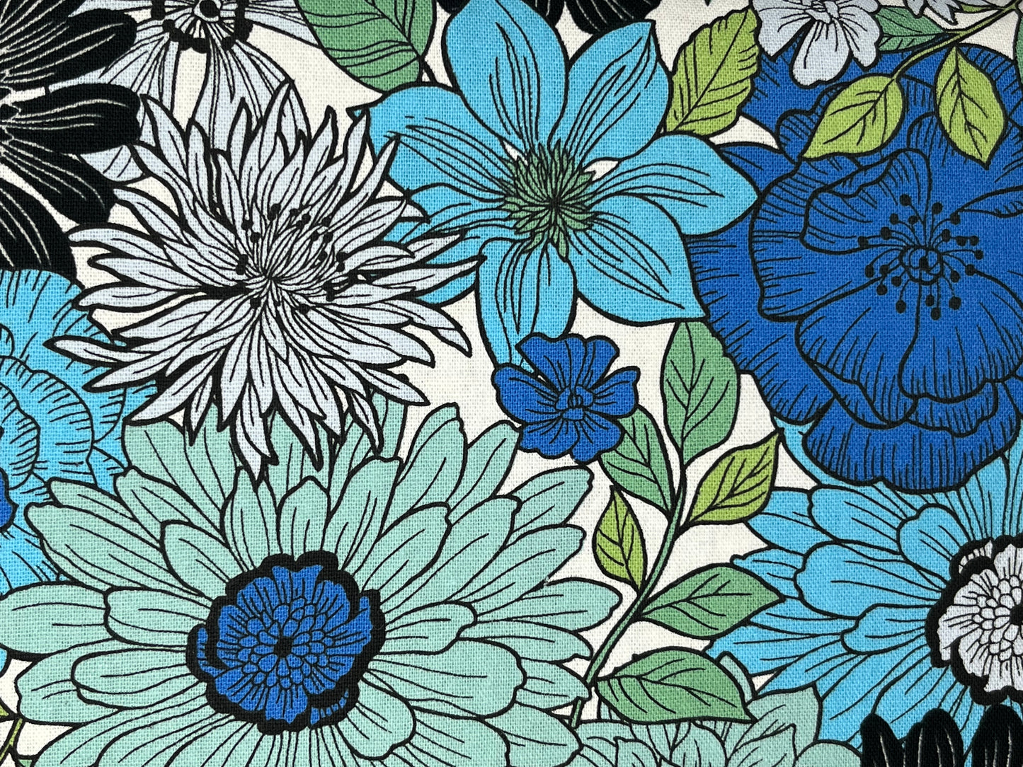 Cosmo-Tex Blå Blommor
