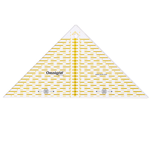 Quiltlinjal Trekantig 60 grader 20 cm