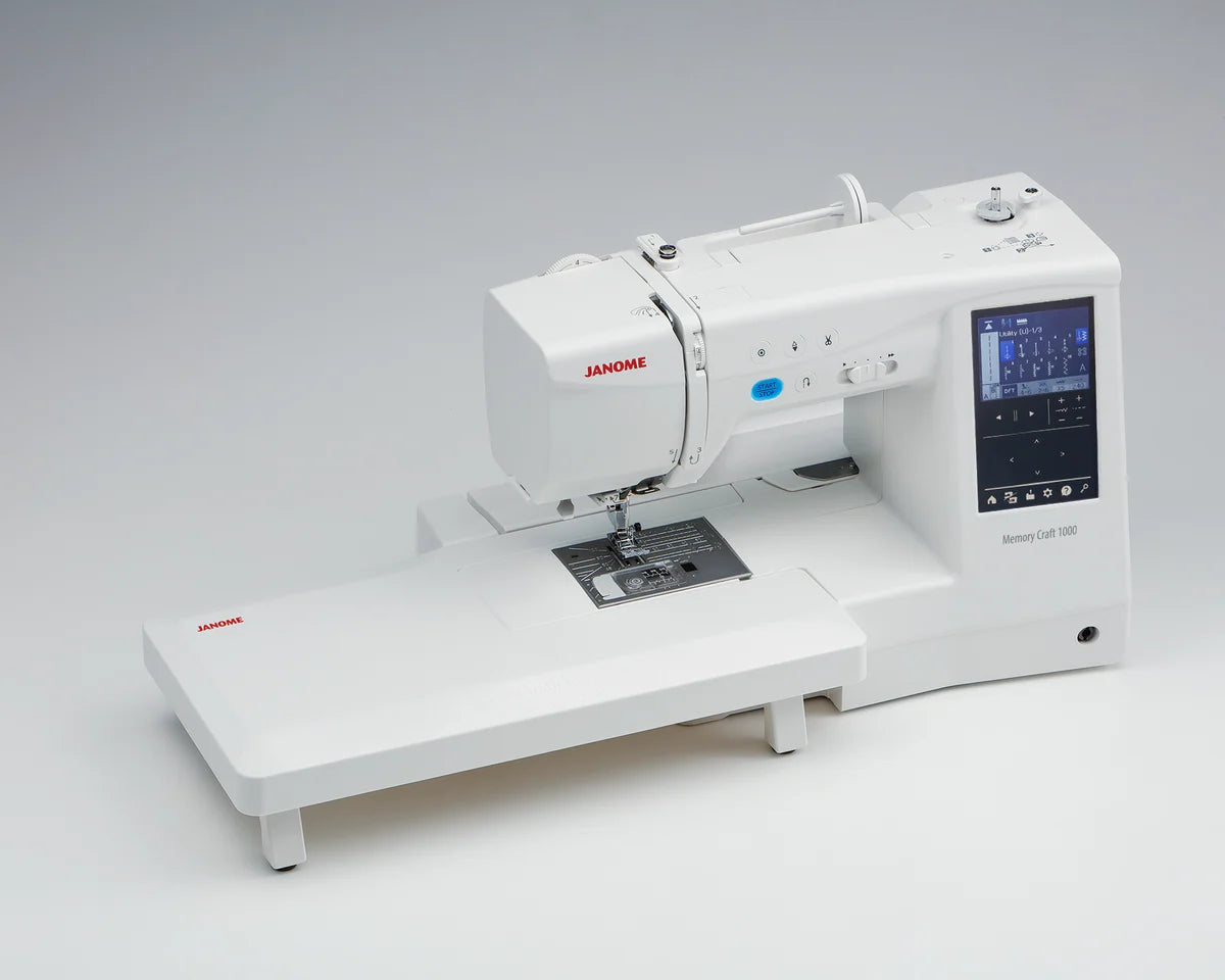 Janome Memory Craft 1000 Silky White